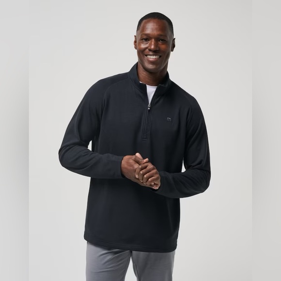 French Connection Sweat-Shirt Homme 1/2 Zip Micro Polaire Noir